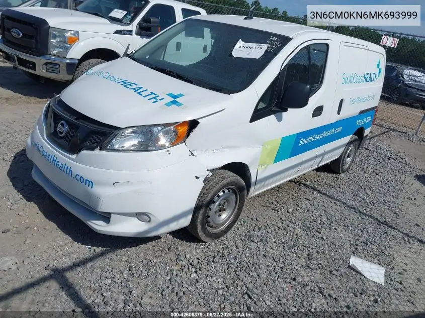 2021 Nissan Nv200 Cargo S Xtronic Cvt VIN: 3N6CM0KN6MK693999 Lot: 42606379