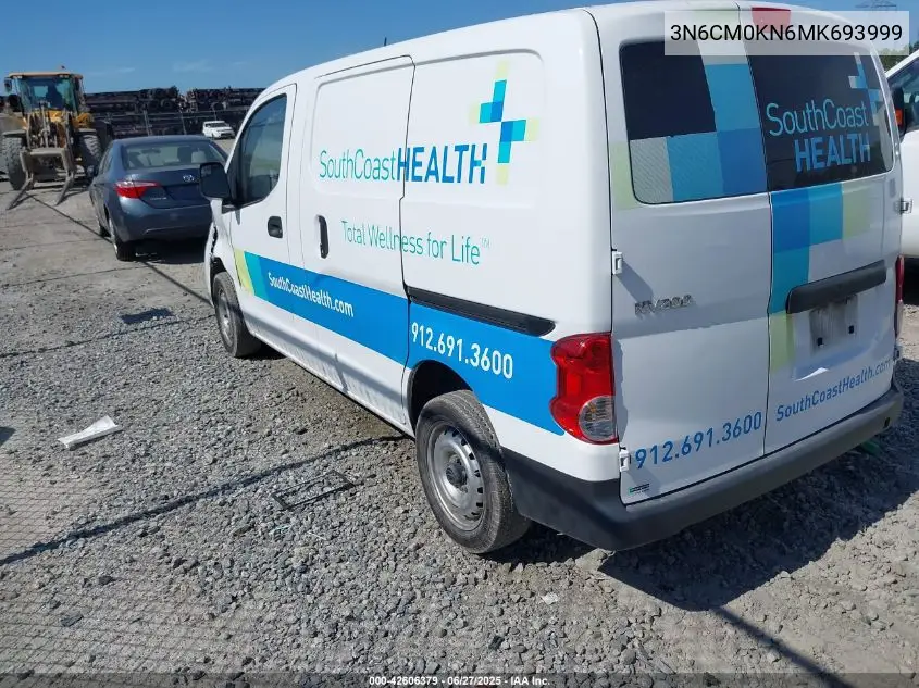 2021 Nissan Nv200 Cargo S Xtronic Cvt VIN: 3N6CM0KN6MK693999 Lot: 42606379