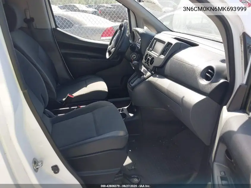 2021 Nissan Nv200 Cargo S Xtronic Cvt VIN: 3N6CM0KN6MK693999 Lot: 42606379