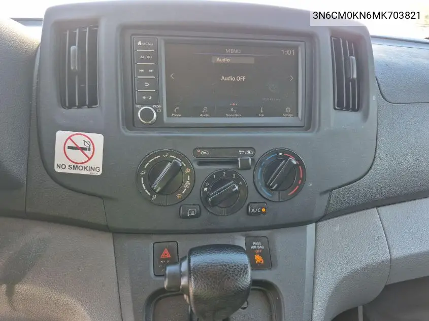 2021 Nissan Nv200 2.5S/2.5Sv VIN: 3N6CM0KN6MK703821 Lot: 42623793
