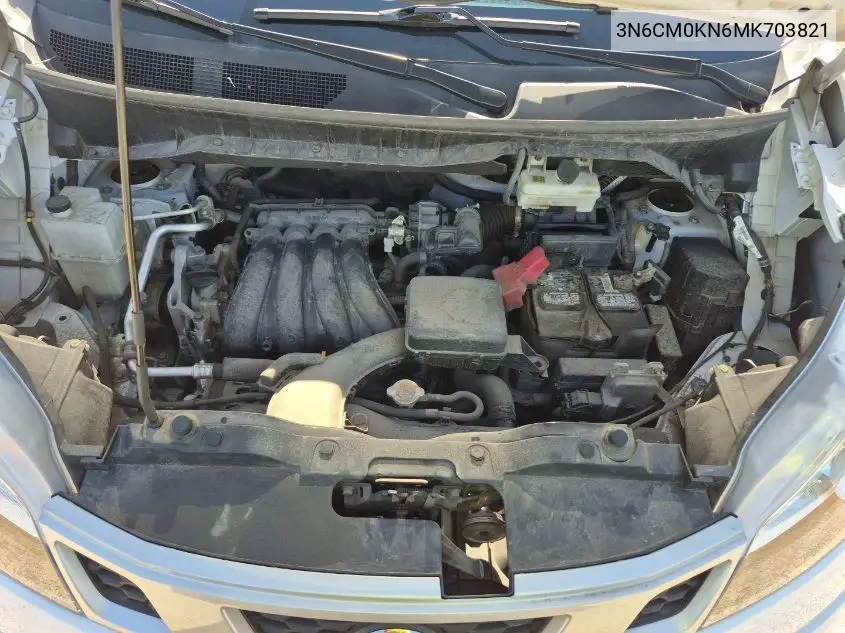 2021 Nissan Nv200 2.5S/2.5Sv VIN: 3N6CM0KN6MK703821 Lot: 42623793