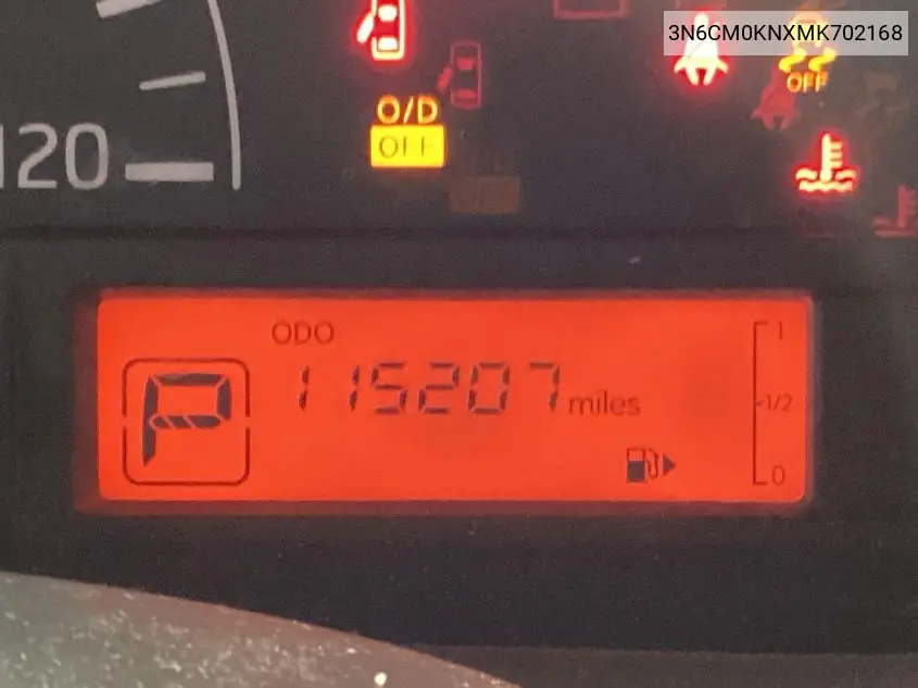 2021 Nissan Nv200 Cargo S Xtronic Cvt VIN: 3N6CM0KNXMK702168 Lot: 42631313