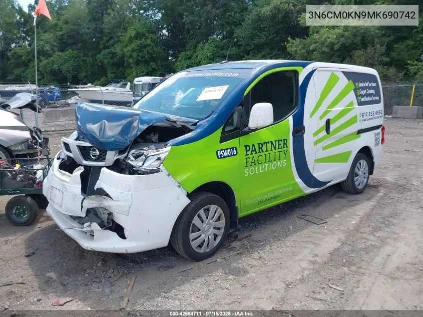2021 Nissan Nv200 2.5S/2.5Sv VIN: 3N6CM0KN9MK690742 Lot: 42664711