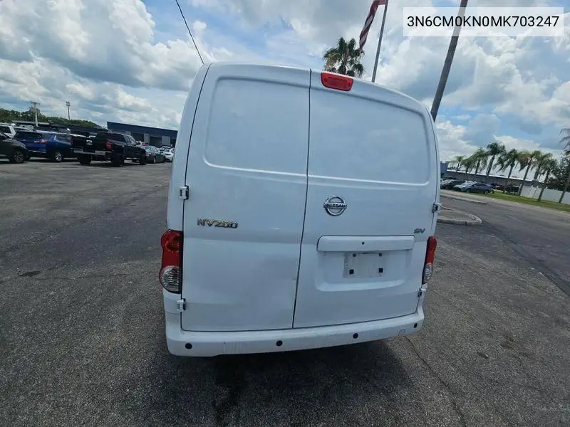 2021 Nissan Nv200 2.5S/2.5Sv VIN: 3N6CM0KN0MK703247 Lot: 42730687