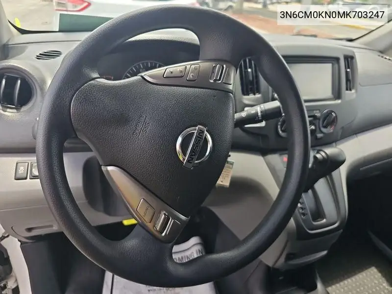 2021 Nissan Nv200 2.5S/2.5Sv VIN: 3N6CM0KN0MK703247 Lot: 42730687