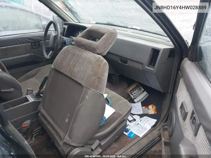 1987 Nissan Pathfinder VIN: JN8HD16Y4HW028889 Lot: 42381805