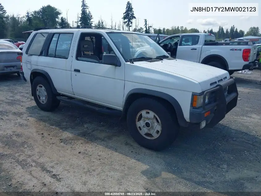 1991 Nissan Pathfinder Xe/Se VIN: JN8HD17Y2MW002123 Lot: 42555785