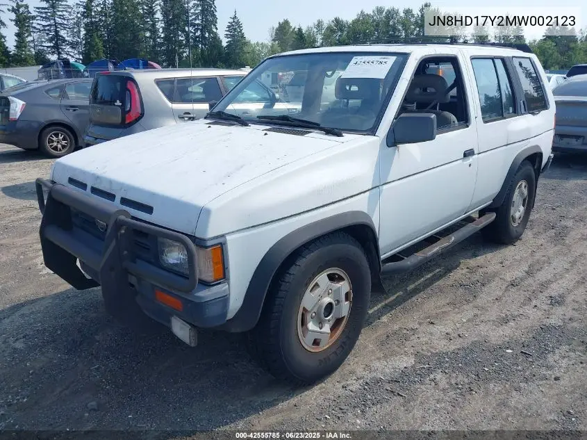 1991 Nissan Pathfinder Xe/Se VIN: JN8HD17Y2MW002123 Lot: 42555785