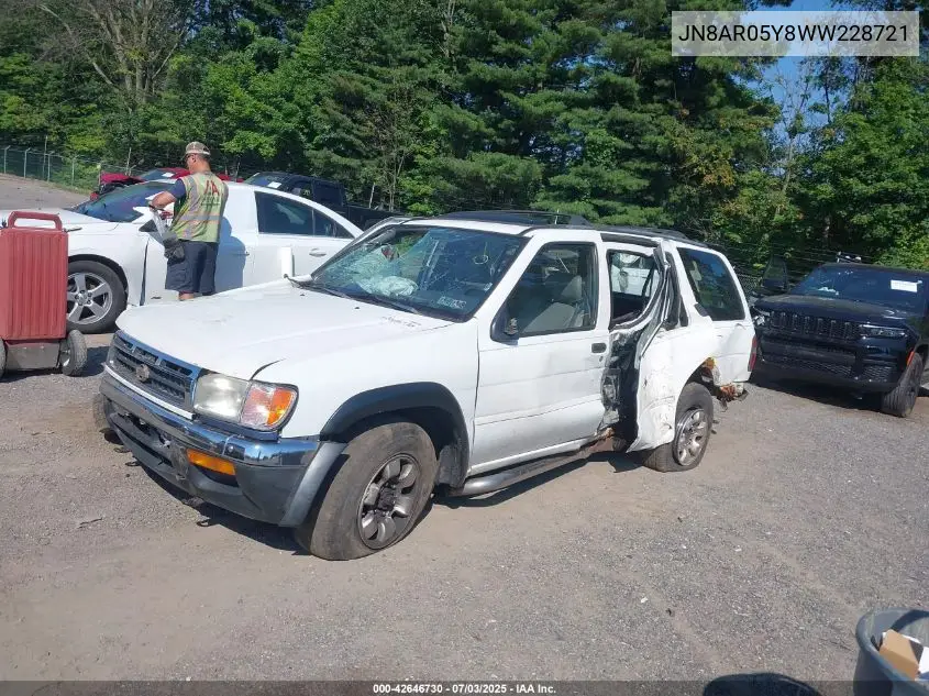 1998 Nissan Pathfinder Le/Se/Xe VIN: JN8AR05Y8WW228721 Lot: 42646730