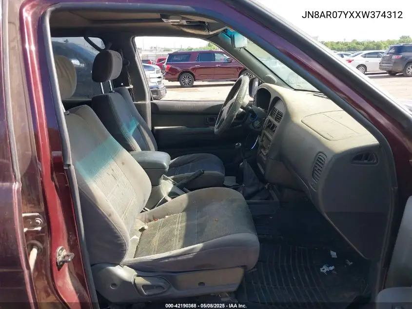 1999 Nissan Pathfinder Le/Se/Xe VIN: JN8AR07YXXW374312 Lot: 42190368