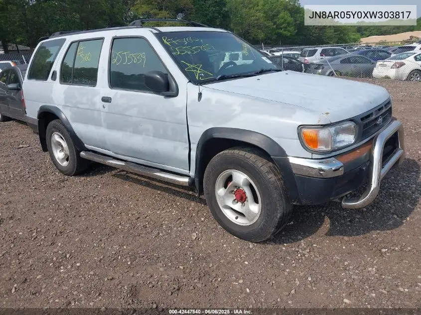 1999 Nissan Pathfinder Le/Se/Xe VIN: JN8AR05Y0XW303817 Lot: 42447540