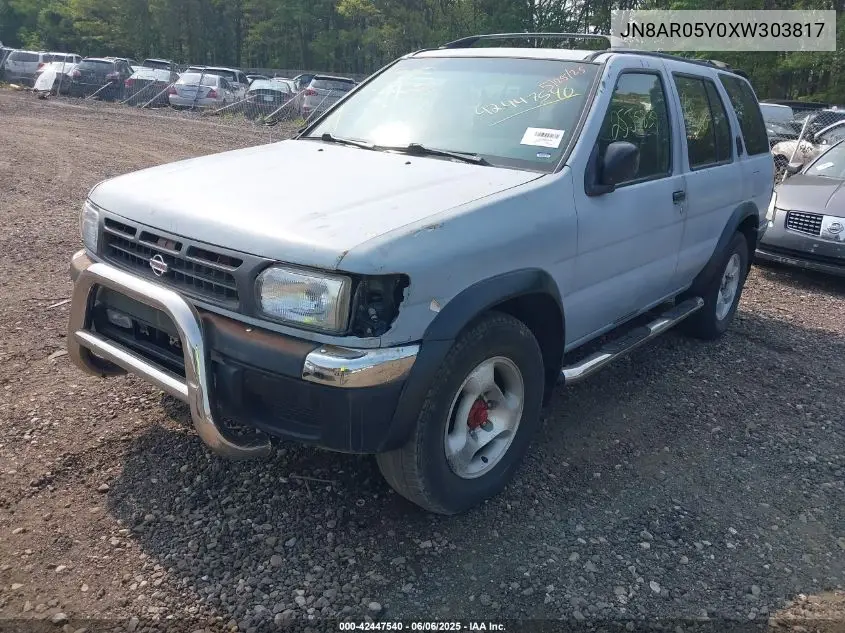 1999 Nissan Pathfinder Le/Se/Xe VIN: JN8AR05Y0XW303817 Lot: 42447540