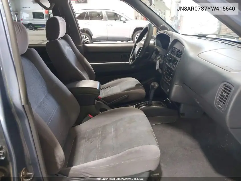 2000 Nissan Pathfinder Le/Se/Xe VIN: JN8AR07S7YW415640 Lot: 42618320
