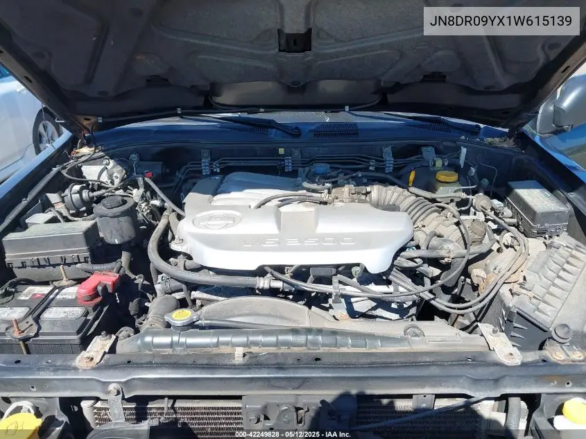 2001 Nissan Pathfinder Se VIN: JN8DR09YX1W615139 Lot: 42249828