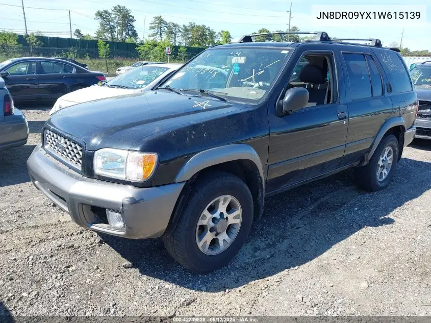 2001 Nissan Pathfinder Se VIN: JN8DR09YX1W615139 Lot: 42249828