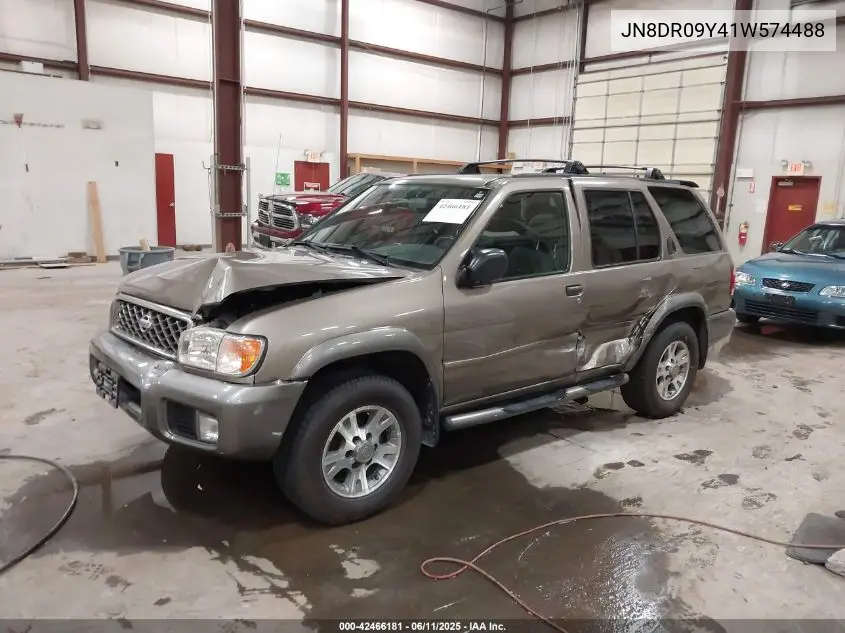 2001 Nissan Pathfinder Se VIN: JN8DR09Y41W574488 Lot: 42466181