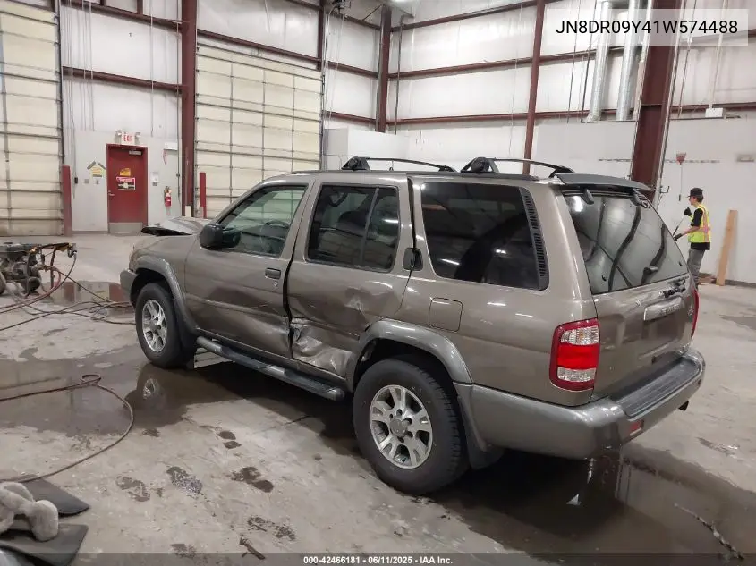 2001 Nissan Pathfinder Se VIN: JN8DR09Y41W574488 Lot: 42466181