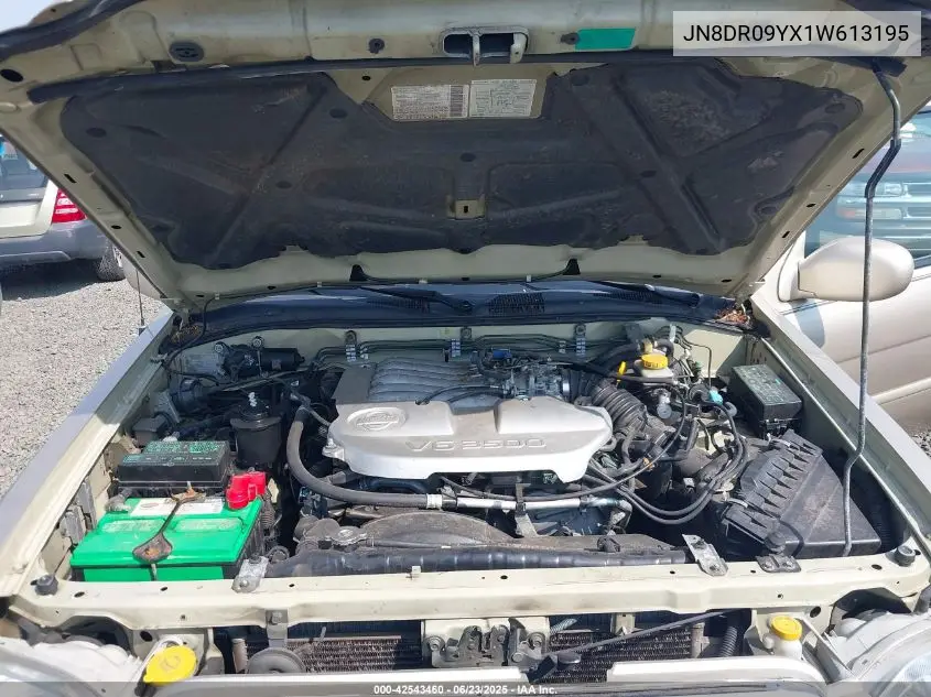 2001 Nissan Pathfinder Le VIN: JN8DR09YX1W613195 Lot: 42543460