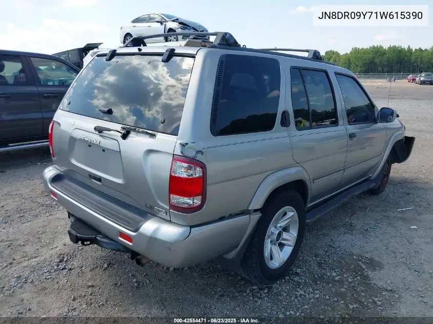 2001 Nissan Pathfinder Le VIN: JN8DR09Y71W615390 Lot: 42554471