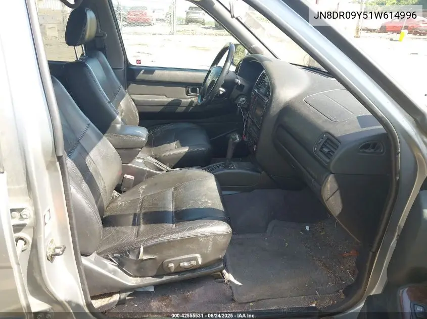 2001 Nissan Pathfinder Le VIN: JN8DR09Y51W614996 Lot: 42555531