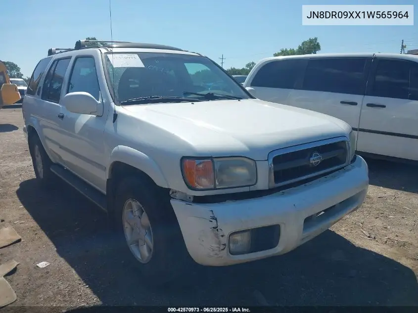 2001 Nissan Pathfinder Le VIN: JN8DR09XX1W565964 Lot: 42570973