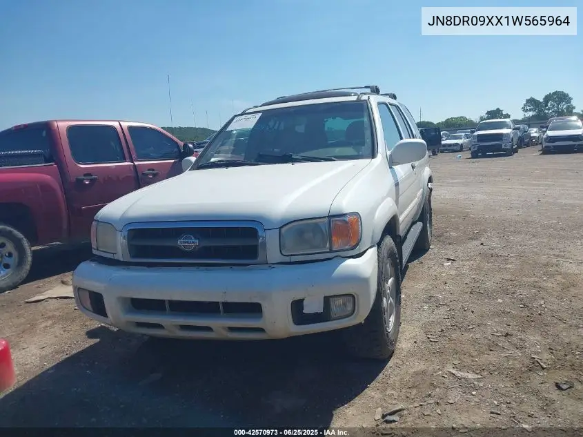 2001 Nissan Pathfinder Le VIN: JN8DR09XX1W565964 Lot: 42570973