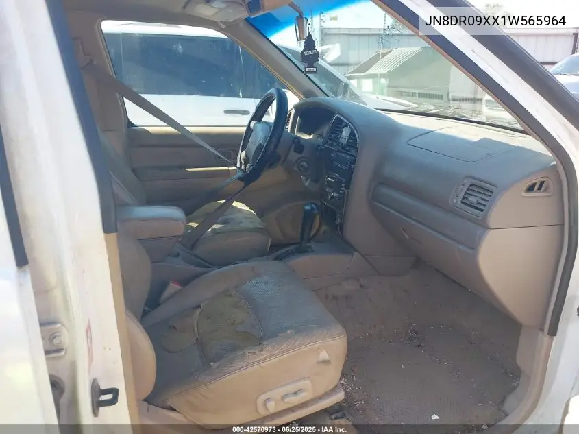 2001 Nissan Pathfinder Le VIN: JN8DR09XX1W565964 Lot: 42570973