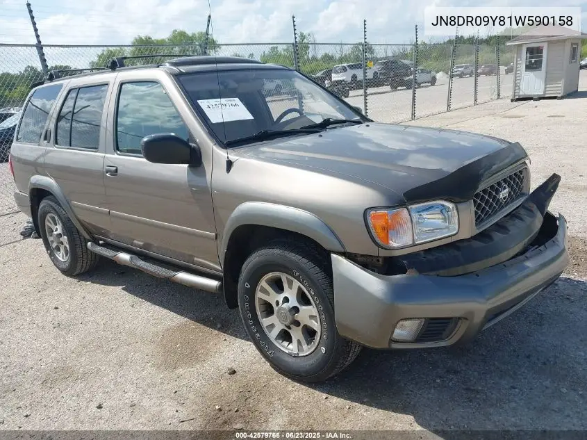 2001 Nissan Pathfinder Se VIN: JN8DR09Y81W590158 Lot: 42579766