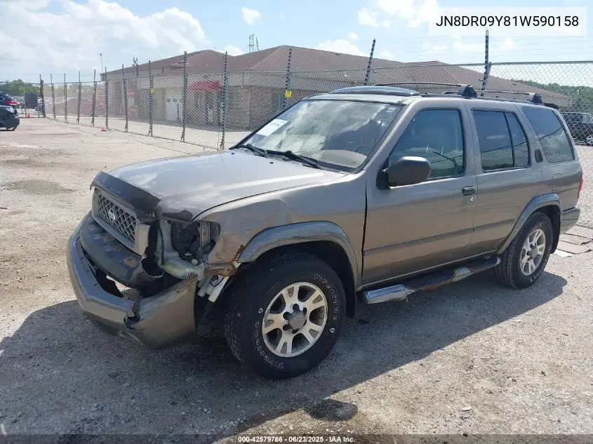 2001 Nissan Pathfinder Se VIN: JN8DR09Y81W590158 Lot: 42579766