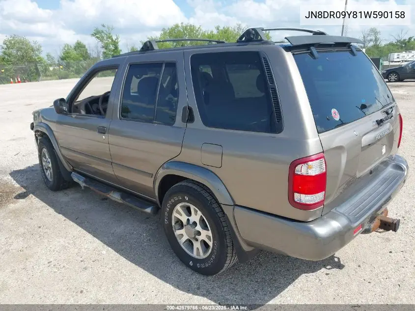 2001 Nissan Pathfinder Se VIN: JN8DR09Y81W590158 Lot: 42579766