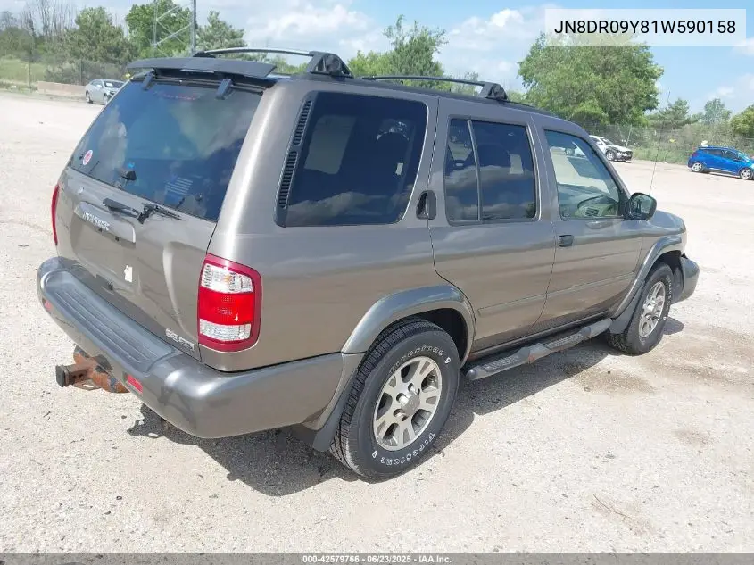 2001 Nissan Pathfinder Se VIN: JN8DR09Y81W590158 Lot: 42579766
