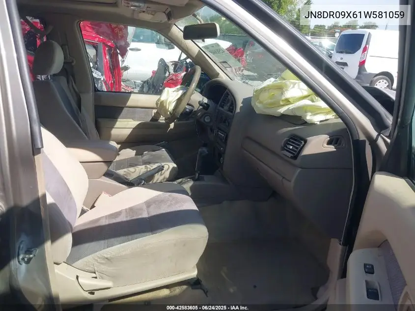 2001 Nissan Pathfinder Se VIN: JN8DR09X61W581059 Lot: 42583605
