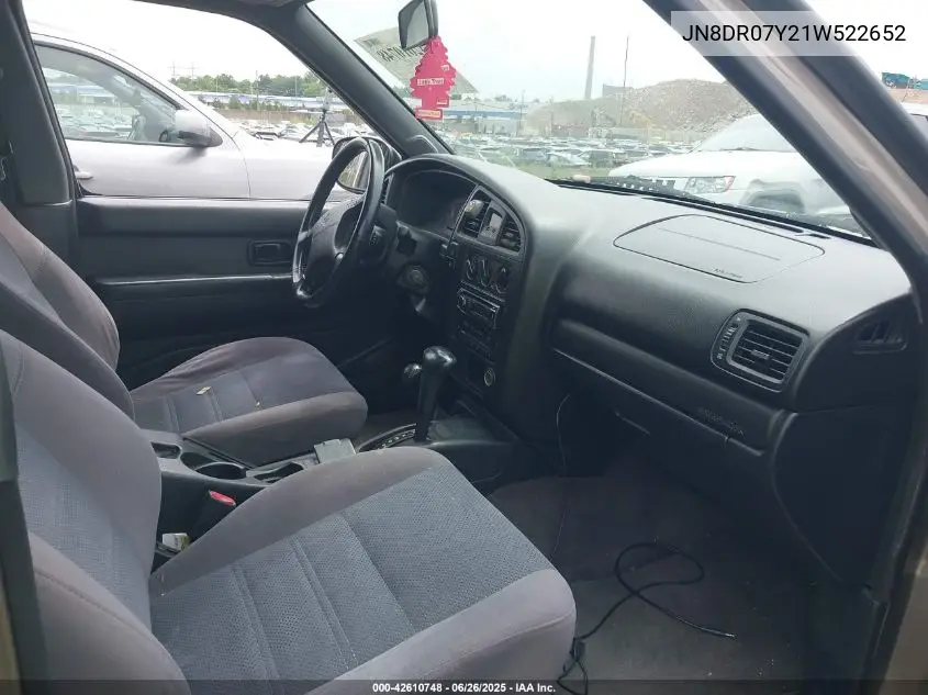 2001 Nissan Pathfinder Se VIN: JN8DR07Y21W522652 Lot: 42610748