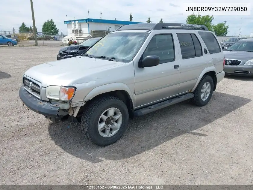 2002 Nissan Pathfinder Le/Se VIN: JN8DR09Y32W729050 Lot: 12333152