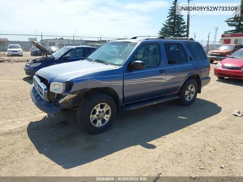 2002 Nissan Pathfinder Le/Se VIN: JN8DR09Y52W733309 Lot: 30064808