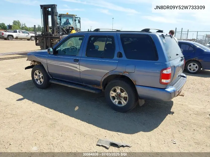 2002 Nissan Pathfinder Le/Se VIN: JN8DR09Y52W733309 Lot: 30064808