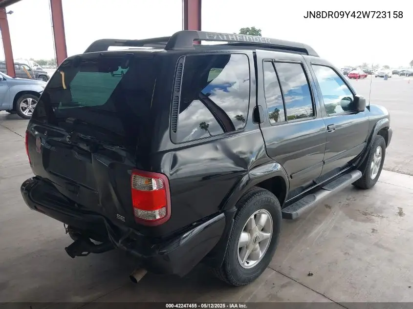 2002 Nissan Pathfinder Se VIN: JN8DR09Y42W723158 Lot: 42247455