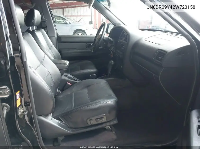2002 Nissan Pathfinder Se VIN: JN8DR09Y42W723158 Lot: 42247455