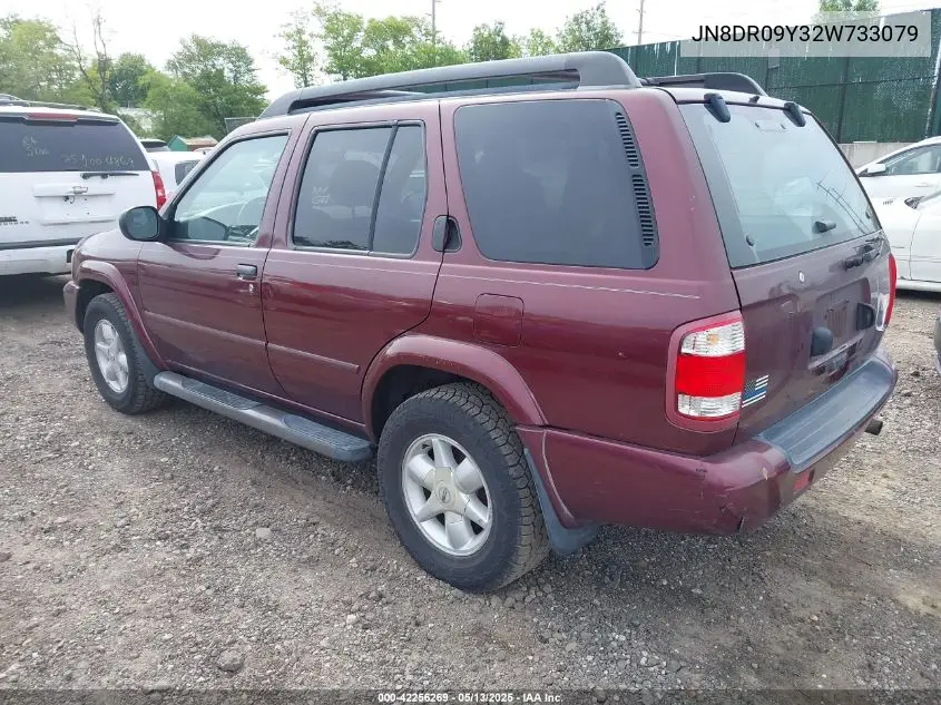 2002 Nissan Pathfinder Se VIN: JN8DR09Y32W733079 Lot: 42256269