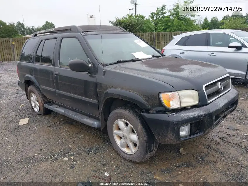 2002 Nissan Pathfinder Se VIN: JN8DR09Y02W714795 Lot: 42515337