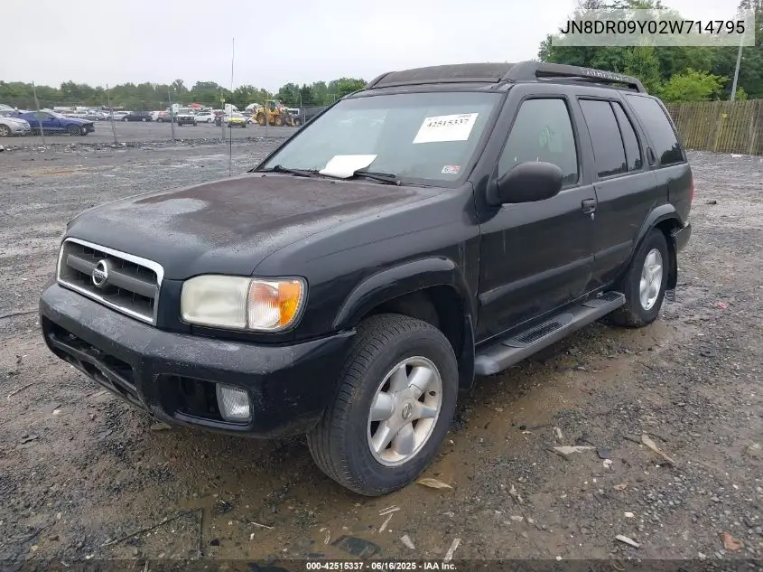2002 Nissan Pathfinder Se VIN: JN8DR09Y02W714795 Lot: 42515337