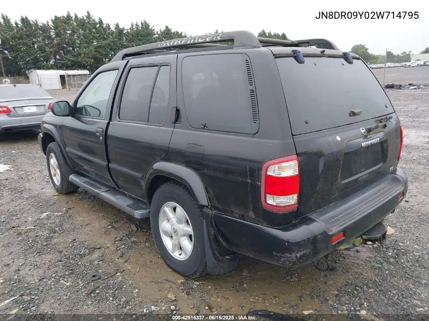 2002 Nissan Pathfinder Se VIN: JN8DR09Y02W714795 Lot: 42515337