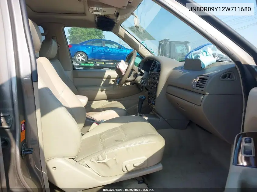 2002 Nissan Pathfinder Le VIN: JN8DR09Y12W711680 Lot: 42576529