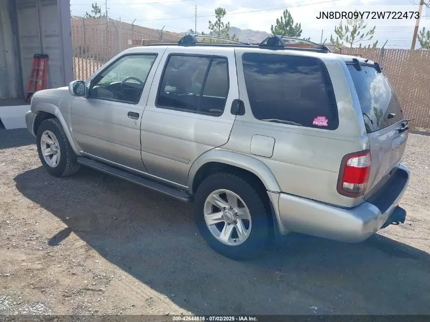 2002 Nissan Pathfinder Le VIN: JN8DR09Y72W722473 Lot: 42644516