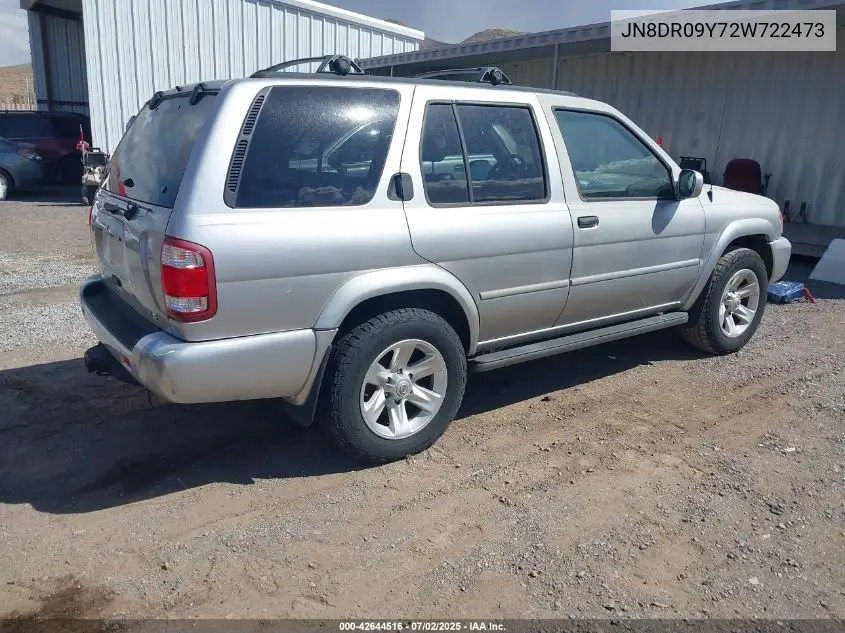 2002 Nissan Pathfinder Le VIN: JN8DR09Y72W722473 Lot: 42644516