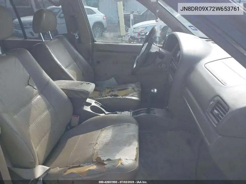 2002 Nissan Pathfinder Se VIN: JN8DR09X72W653761 Lot: 42651980