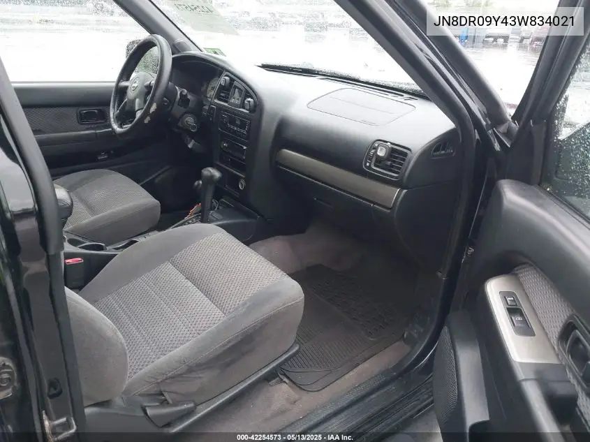 2003 Nissan Pathfinder Se VIN: JN8DR09Y43W834021 Lot: 42254573