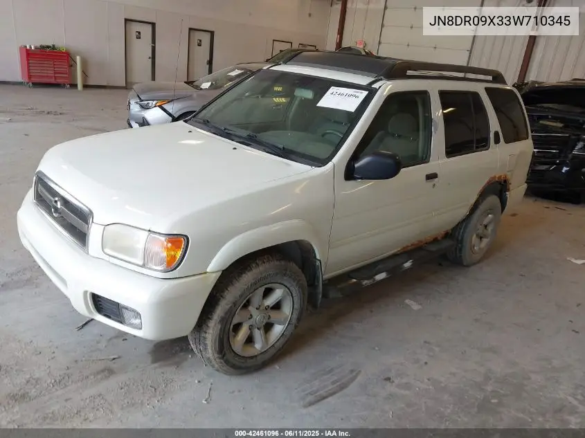 2003 Nissan Pathfinder Se VIN: JN8DR09X33W710345 Lot: 42461096