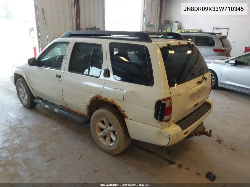 2003 Nissan Pathfinder Se VIN: JN8DR09X33W710345 Lot: 42461096