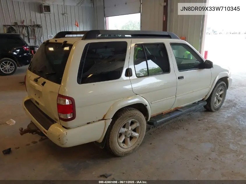 2003 Nissan Pathfinder Se VIN: JN8DR09X33W710345 Lot: 42461096